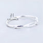 JUELHAUS Women's Silver Bow-shaped Ring with Rhinestones, Luxurious Style