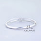 JUELHAUS Women's Silver Bow-shaped Ring with Rhinestones, Luxurious Style