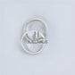 JUELHAUS Round Silver Rings, Wind-beating, Feeling, Many Sizes, Many Sizes