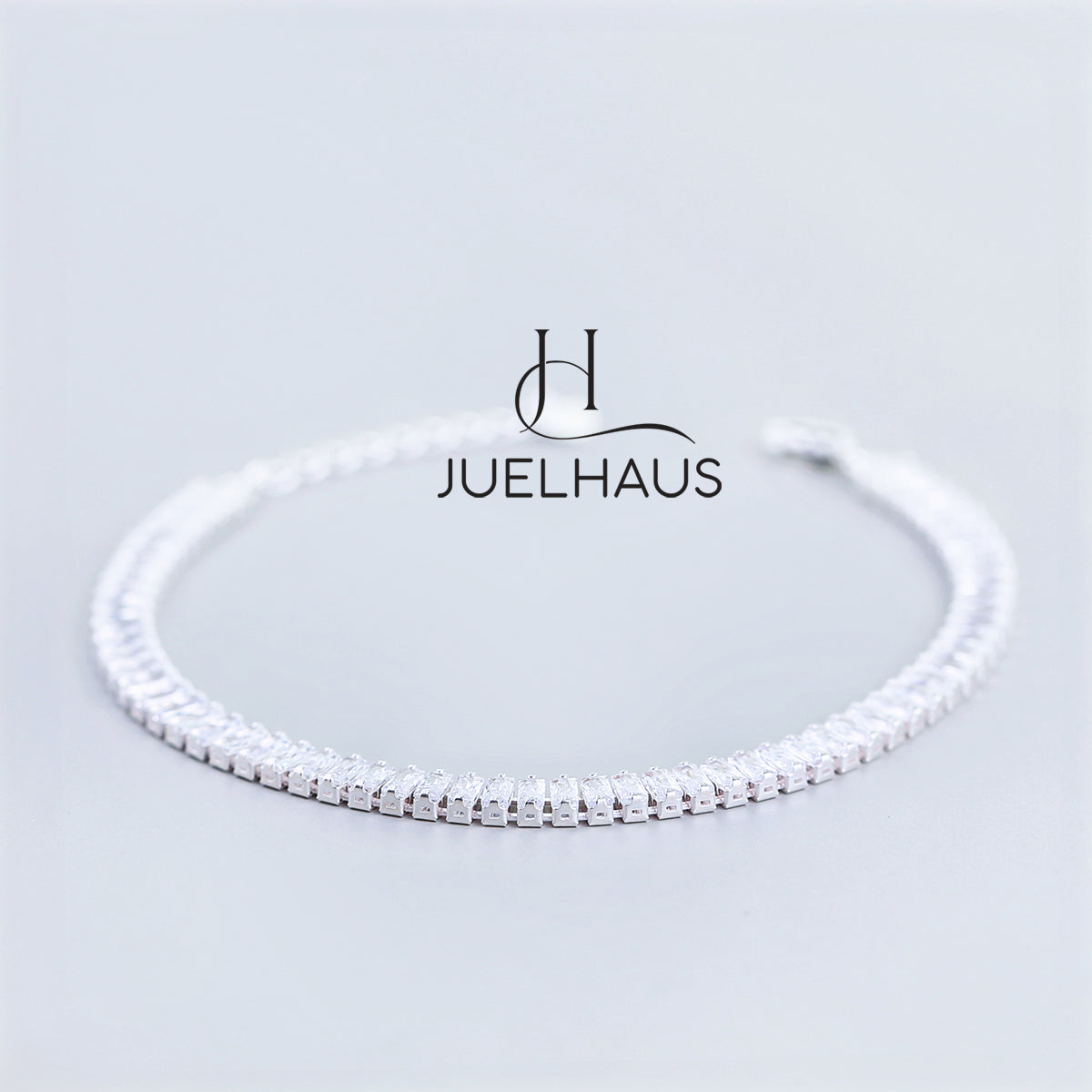 JUELHAUS Tennis Bracelets for Women CZ Dainty Classic Adjustable Slider Bracelet S990 Fine Silver Fashion Jewelry Gift For Wife