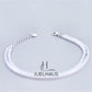 JUELHAUS Tennis Bracelets for Women CZ Dainty Classic Adjustable Slider Bracelet S990 Fine Silver Fashion Jewelry Gift For Wife