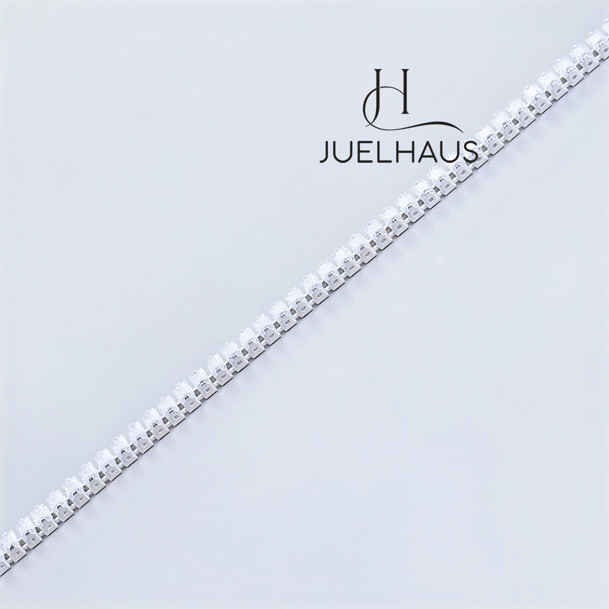 JUELHAUS Tennis Bracelets for Women CZ Dainty Classic Adjustable Slider Bracelet S990 Fine Silver Fashion Jewelry Gift For Wife