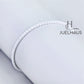 JUELHAUS S990 Pure Silver Bracelet for Women with 5mm Stone Band, Impressive and Luxurious
