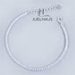JUELHAUS S990 Pure Silver Bracelet for Women with 5mm Stone Band, Impressive and Luxurious