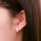 JUELHAUS Women's Silver Earrings Round Shape, Solid Thick White Stone, Simple, Bright, Long-lasting Wear