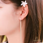 JUELHAUS Women's Silver Tassel Earrings 4 Strands 10cm Long Soft Outstanding