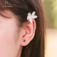 JUELHAUS Personality Black Painted Cross-shaped Silver Earrings