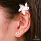 JUELHAUS Silver Triangle Stud Earrings with Unique and Stylish Gemstones