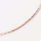 JUELHAUS S925 Silver Bracelet, 3-Color Plating, Like Italian Gold, Luxurious and Outstanding 5-Strand Tet Necklace Style