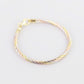 JUELHAUS S925 Silver Bracelet, 3-Color Plating, Like Italian Gold, Luxurious and Outstanding 5-Strand Tet Necklace Style