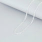 JUELHAUS Square Chain Silver Necklace For Children, Thick, Sturdy, Durable, Bright, Many Sizes