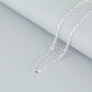 JUELHAUS Square Chain Silver Necklace For Children, Thick, Sturdy, Durable, Bright, Many Sizes