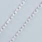 JUELHAUS Square Chain Silver Necklace For Children, Thick, Sturdy, Durable, Bright, Many Sizes